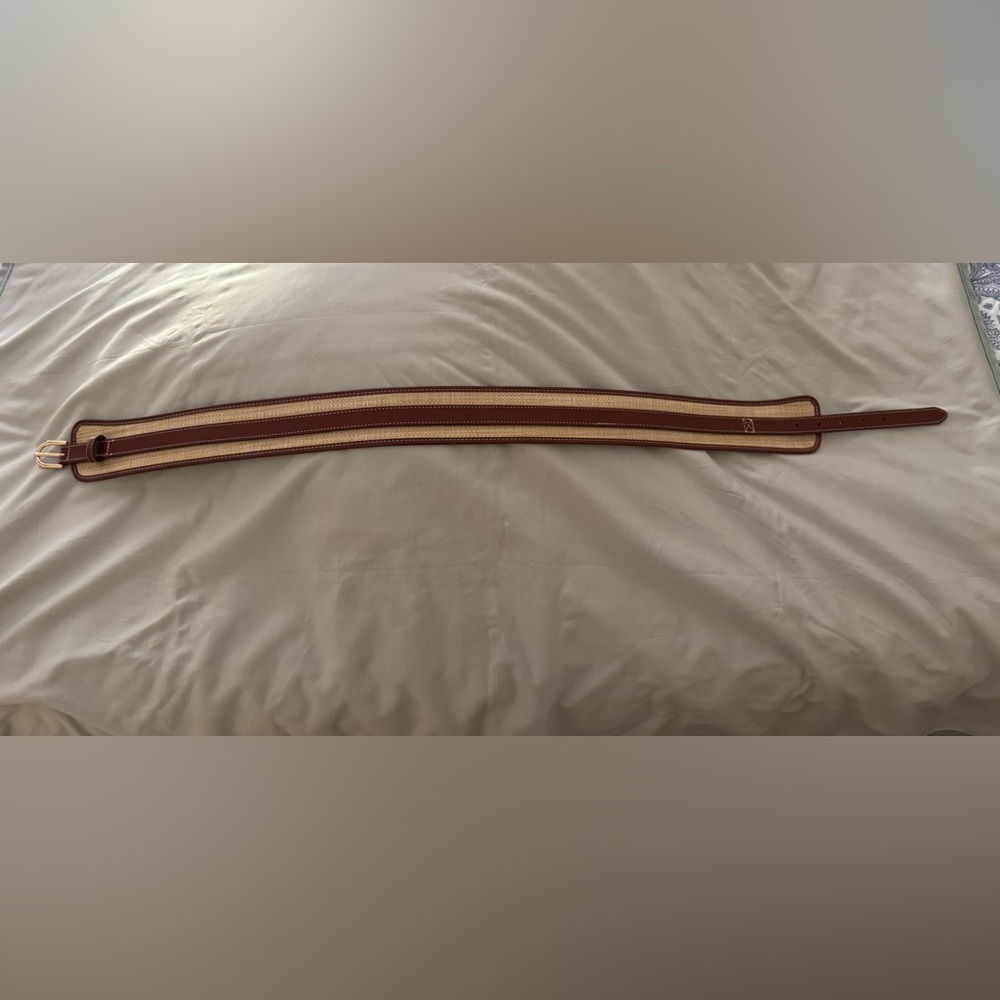 Anthropologie Tan and Brown Belt